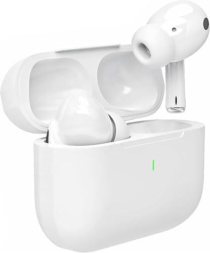 BGAVENROL Wireless Earbuds Bluetooth 5.3 Headphones, HiFi Stereo Ear Buds with ENC Noise Canceling Charging Case, IPX7 Waterproof in-Ear Earphones