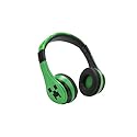 eKids Minecraft Kids Bluetooth Headphones, Wireless Headphones with Microphone Includes Aux Cord, Volume Reduced Kids Foldable Earphones