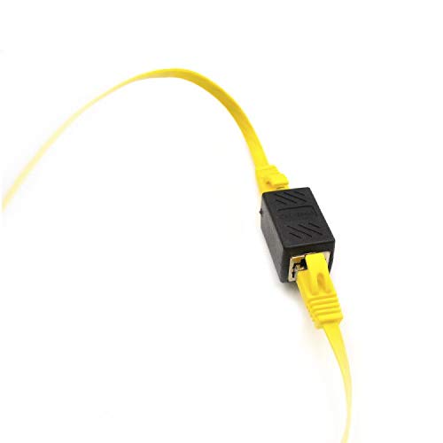 SMITON 2PACK Ethernet Cable Extender,RJ45 Coupler, Extender Connector - Ethernet Coupler Female to Female