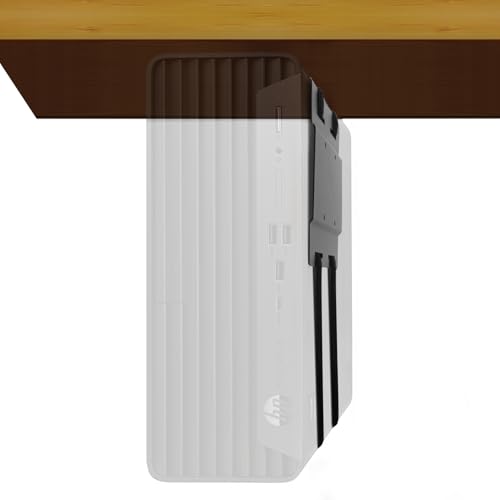 Freejia SFF Under Desk PC Mount and Wall Mount Bracket, Heavy-Duty Steel Adjustable CPU Holder for Small Form Factor Towers, UPS, Mini PC, Versatile