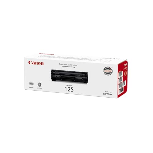 CANON CARTRIDGE 125 BLACK TONER - FOR CANON IMAGECLASS LBP6000 - CGR125 - EST YI (3484B001AA) -