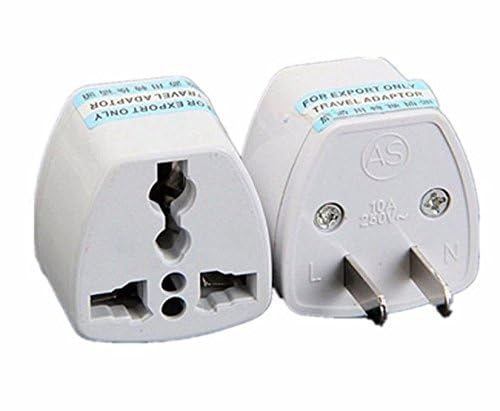 ANRANK UAE25010AK 2 Packs High Performance Universal UK/EU/AU to US Adapter Travel Power Plug Adapter Converters