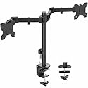 VIVO Full Motion Dual Monitor Desk Mount Clamp Stand VESA, Double Center Arm Joint, Holds 2 Screens up to 34 inches, STAND-V102D