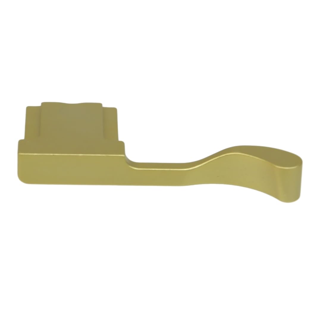 Foto&Tech Metal Hot Shoe Thumb Up Rest Hand Grip for Fujifilm Fuji X100V X100VI, X100V Thumb Grip, Fuji X100V Accessories, Fuji X100V Grip (Gold)