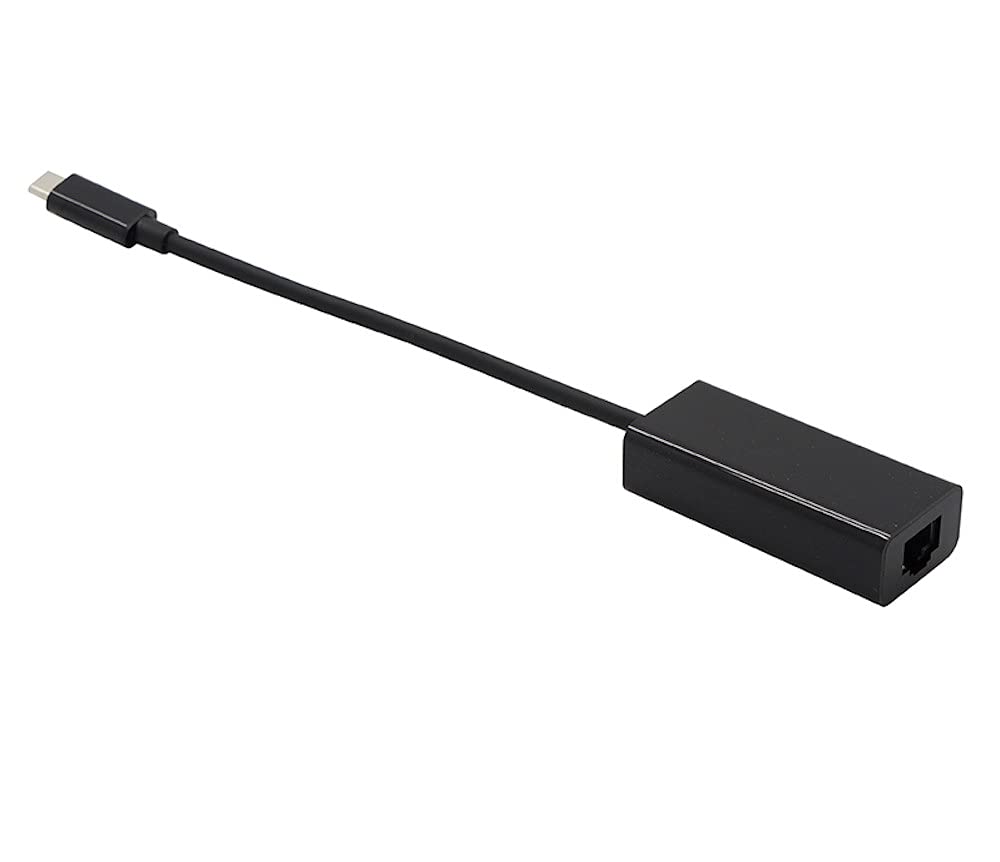 MyCableMart USB Type-C to RJ45 CAT6/Gigabit Ethernet Adapter, 5 inch, Black