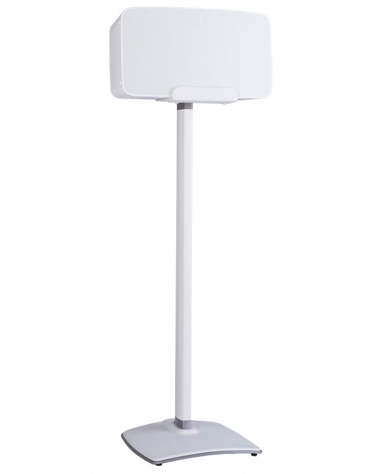 Sanus Wireless Speaker Stand for Sonos Five and Sonos Play:5 - Audio Enhancing Design for Vertical & Horizontal Audio with Built-in Cable Management &