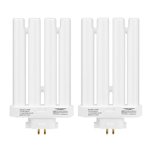 Mandala Crafts Daylight White FML27 27-Watt Compact Fluorescent Light Bulbs
