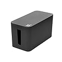 Bluelounge CableBox Cable and Cord Management System Includes Surge Protector (CableBox Mini | 2 Pack, Black)