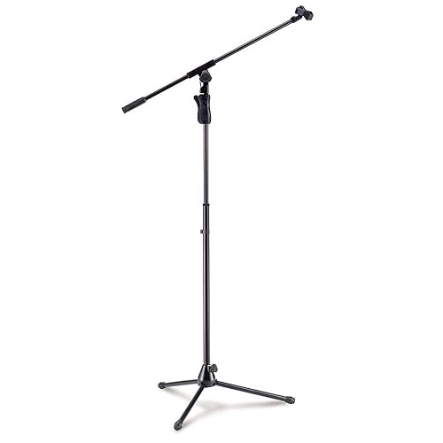Hercules MS631B EZ Grip Tripod Microphone Stand with Boom & Mic Clip