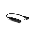 Hosa MHE-100.5 Headphone Adaptor, 1/4 Inch TRS to Right-angle 3.5 mm, 6 Inches