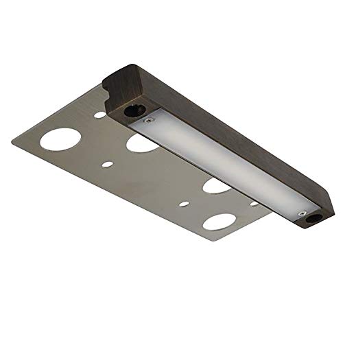 MarsLG BRS1 ETL-Listed Solid Brass Low Voltage Landscape Integrated 12V 5W LED Hardscape Light in Antique Brass Finish, 3655WW-R2