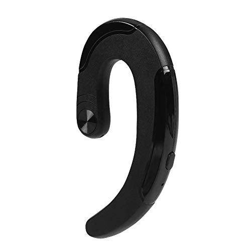 Bluetooth Headset Ear-Hook Earphone Stereo Noise Reduction HD Sound Bluetooth Headphones with Microphone(Black)
