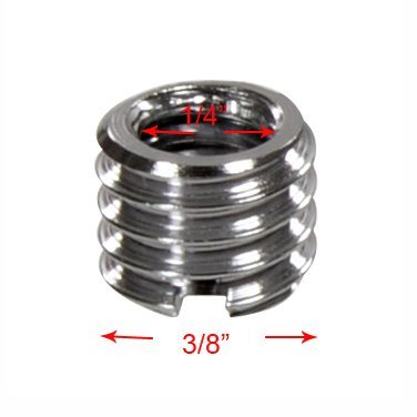 3/8" to 1/4" Tripod Ballhead Reducer Bushing Convert Screw Adapter,1/4" to 3/8" Tripod Ballhead Camera Convert Screw Adapter Mount for Tripod Monopod