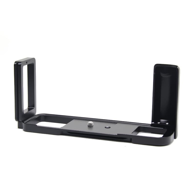 YEELAMKOK Camera Hand Grip Quick Release L Plate Bracket Mount for Fujifilm GFX50R, Aluminum, Black
