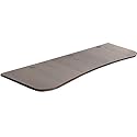 VIVO 63 x 32 inch Universal Table Top for Standard and Sit to Stand Height Adjustable Home and Office Desk Frames, 3 Section Desktop, Dark Walnut