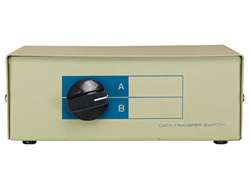 Cable Leader DB9 Manual Data Switch Box (2-Way, AB Male)