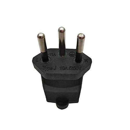 Tekit Swiss US Plug Adapter Electrical Adapter,USA NEMA 5-15R Receptacle to Switzerland Swiss SEV 1011 Plug,Swiss to US 3 Prong 5-15R Power…