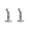VideoSecu 2 White Universal Satellite Speaker Mounts/Brackets for Walls and Ceilings 1EI