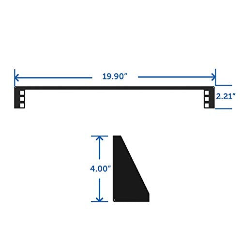 RackSolutions 1U 19" Vertical Wall Mount Rack Bracket Server and Network Rack 1URACK-119