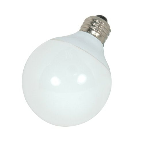 (Pack of 6) Satco S7304, 15-Watt Medium Base Globe, 2700K, 120V Incandescent Lamp, Compact Fluorescent Bulb