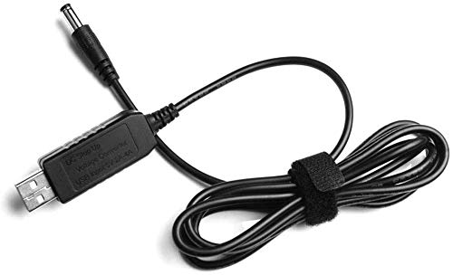HCJYC USB 5V to DC 9 V Guitar Pedal USB Power Cable, Tip Negative(-) Design, Max Current 800mAh, Compatible for Most 9V Guitar Effects Pedals (Center…