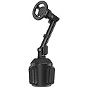 Scosche MagicMount Cup Holder Phone Mount with MagSafe, Adjustable Magnetic Car Mount with Stable Base and Flexible Arm, Compatible with PopSockets