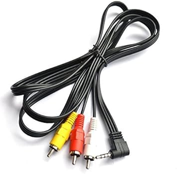WsjiaboFux Black AV A/V Audio Video TV-Out Cable/Cord/Lead for Panasonic Camcorder K2KC4CB00020，Accessories，Camera and Photo Cables and Cords