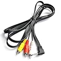 WsjiaboFux Black AV A/V Audio Video TV-Out Cable/Cord/Lead for Panasonic Camcorder K2KC4CB00020，Accessories，Camera and Photo Cables and Cords