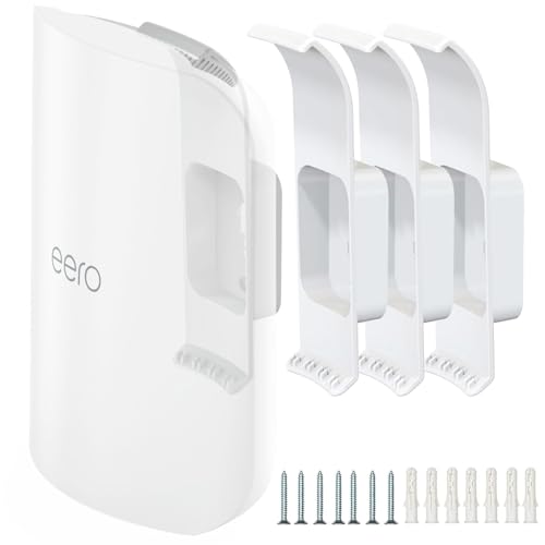 Mamerry Wall Mount Bracket for eero Pro 7 Router - Space-Saving Tri-Band Wi-Fi 7 Mesh System Accessory, Easy Installation Compatible with eero Pro 7(3