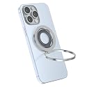 [Silicone Ring] 2025 Unrivaled Stability for MagSafe Phone Grip, Magnetic Phone Ring Holder, Compatible with MagSafe Kickstand Magnetic for iPhone 16