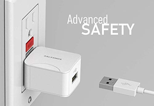 Galvanox iPhone Charger - 10W USB Wall Plug with MFi Apple Certified Lightning Cable (Single Port)