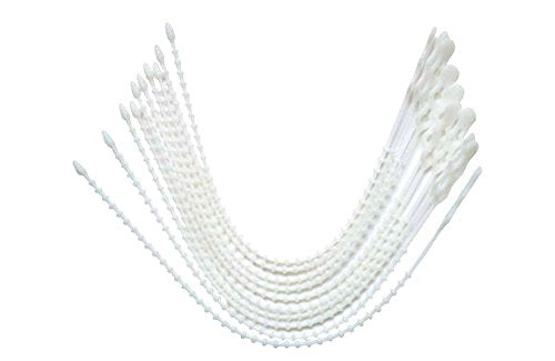 8-in Double Loop Beaded, 15-Pack, 50-lb, Natural, Speciality Cable Tie