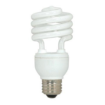 (Pack of 6) Satco S7226, 18-Watt Medium Base T2 Mini Spiral, 5000K, 120V, Equivalent to 75-Watt Incandescent Lamp for Enclosed Fixtures, Compact