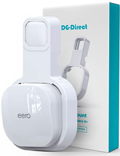 DG-Direct Wall Mount Holder for eero 6 and eero 6+ Router Mesh Wi-Fi System, No Messy Wires, The Outlet Wall Mount Holder for eero 6 Plus, Stand