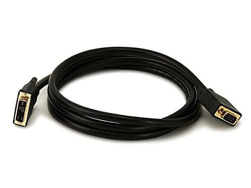 Monoprice 105910 6-Feet 28AWG DVI-A to SVGA Video Cable - Black
