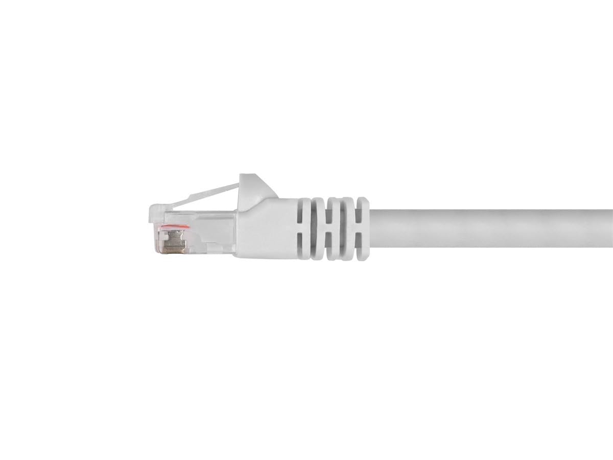 Monoprice Cat5e 100ft White Patch Cable UTP 24AWG 350MHz Pure Bare Copper Snagless RJ45 Fullboot Series Ethernet Cable