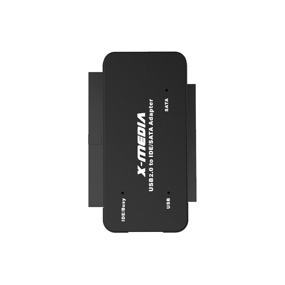 X-MEDIA XM-UB2235S USB 2.0 to IDE SATA Adapter Converter | External Hard Disk Reader/Adapter | Support 2.5/3.5-Inch HDD/SSD Hard Disk Drive