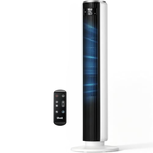 Levoit Tower Fan for Bedroom, 28ft/s Fans that Blow Cold Air, 28dB Quiet