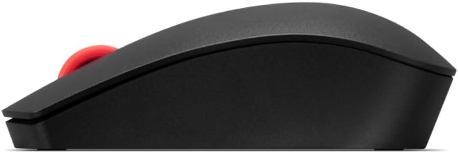 Lenovo Essential Wireless Keyboard & Mouse Combo Gen 2, 2.4 GHz Wireless Nano USB, Full Size Ambidextrous Mouse, AES-128 Encryption Keyboard, Black