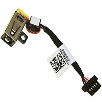 New AC DC Jack Power Plug in Charging Port Connector Socket with Wire Cable Harness Replacement for Dell Ultrabook XPS P20S