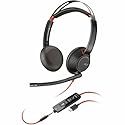 Poly Blackwire 5220 Headset +Inline Cable +USB-C/A Adapter TAA - Microsoft Teams Certification - Stereo - USB Type C, Mini-phone (3.5mm) - Wired - 32…