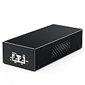 YuanLey Gigabit PoE Injector 90W, 10/100/1000Mbps PoE++ Injector Adapter, IEEE 802.3bt/at/af, Up to 325 Feet, Metal Case Desktop/Wall-Mount, Plug