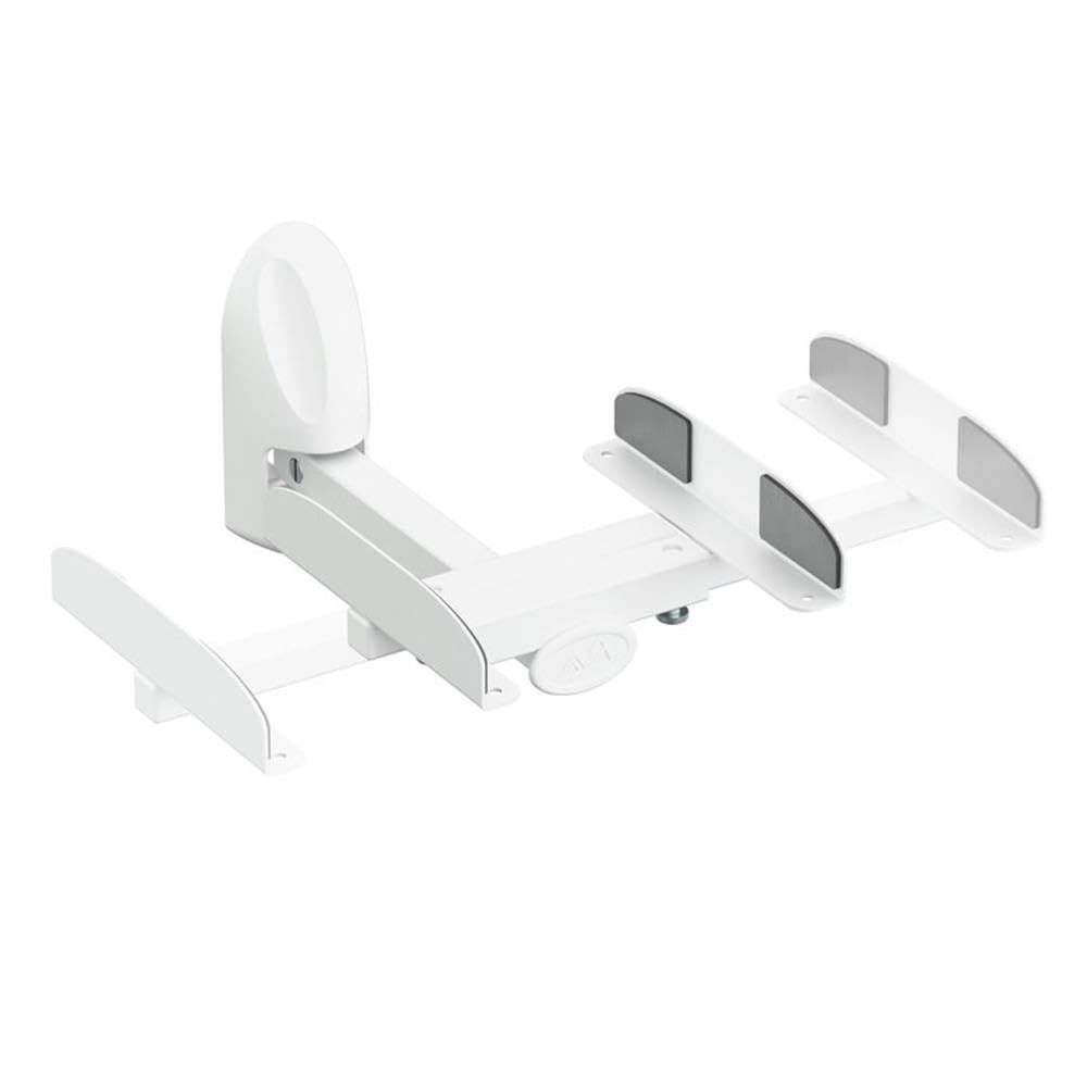 AVF Traditional Steel Side Clamping Speaker Mounts in White (Set of 2)