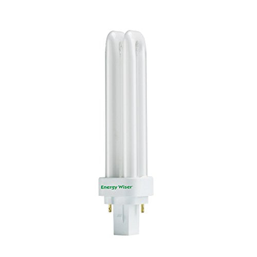 10 Pack 18 Watt T4 G24D-2 2700K 10000 Hour Quad Tube Compact Fluorescent Ligh...