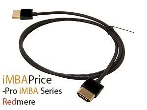 iMBAPrice - 15ft-36AWG Ultra Slim Series High Speed HDMI Cable w/RedMere Technology for Home Theater DVD Cable Satellite TV PS3 HDTV - White