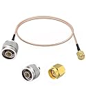 SDTC Tech N Type Male to SMA Male Coaxial Adapter Cable Coax Antenna Extender Wi-Fi Connector RG316 Jumper (20 inch/ 50cm)