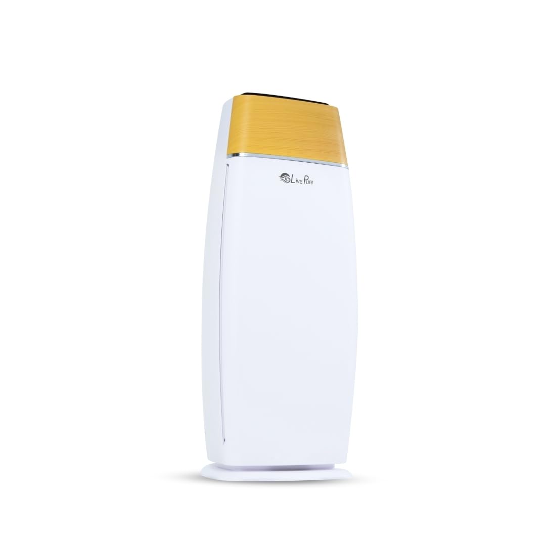 LivePure LP260TH-W Sierra Series True HEPA Digital Tall Tower Air Purifier for Home Captures Allergens, Smoke, Pollen, Mold, Dust Mites, Pet Hair