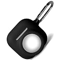Geiomoo 2 in 1 Silicone Case for Air Pods 4, Protective Cover with Carabiner (Black)