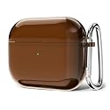 Svanove for Airpods 4 Case Clear Hard Plastic, Transparent Simple Cute Airpods 4th Generation Case with Keychain, Girly Y2k Aesthetic Trendy Airpods
