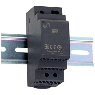 Mean Well DDR-30L-15 DC-DC Converter DIN Rail 30W 15V 2A 18-75V in, Adj Output, Enclosed